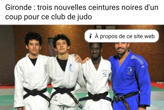 Image de l'actu '3 nouvelles ceintures noire au club'